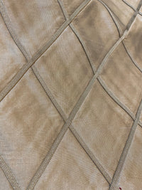 NEW Queen Peyton 100% Silk Satin Quilted Designer Fabric- Gold - Fancy Styles Fabric Pierre Frey Lee Jofa Brunschwig & Fils