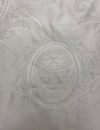 NEW Countess Robin 100% Silk Jacquard Neoclassical Light Gray Damask - Fancy Styles Fabric Pierre Frey Lee Jofa Brunschwig & Fils