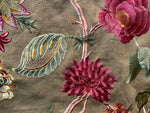 NEW! Lady Flora Novelty Imported 100% Linen Embroidered Oversized Floral Fabric - Fancy Styles Fabric Pierre Frey Lee Jofa Brunschwig & Fils