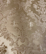 NEW Prince Lucas Designer Damask Satin Fabric- Gold - Upholstery Brocade - Fancy Styles Fabric Pierre Frey Lee Jofa Brunschwig & Fils