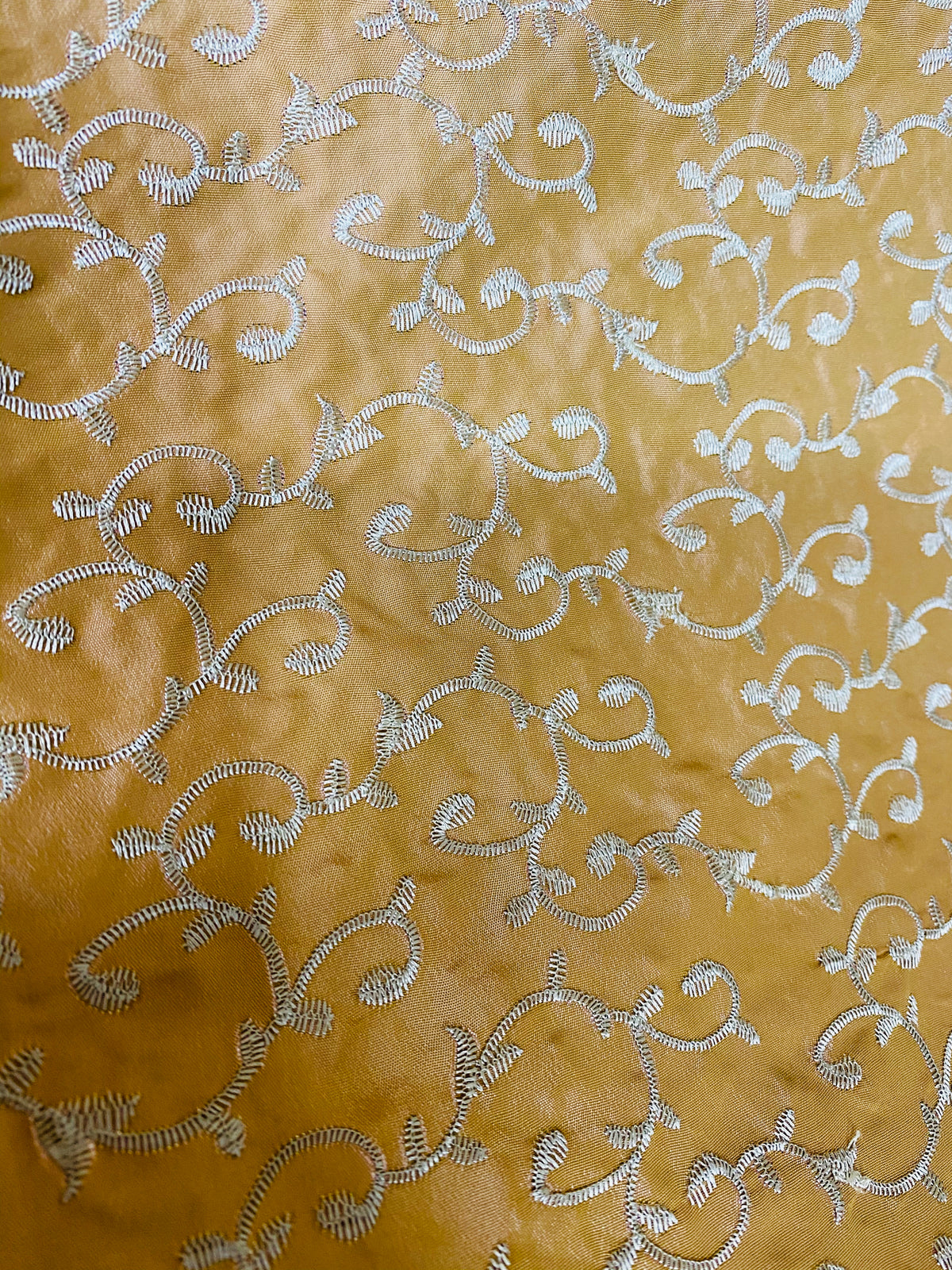NEW! Duchess Buttercup Faux Silk Embroidered Fabric - Fancy Styles Fabric Pierre Frey Lee Jofa Brunschwig & Fils