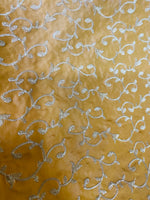 NEW! Duchess Buttercup Faux Silk Embroidered Fabric - Fancy Styles Fabric Pierre Frey Lee Jofa Brunschwig & Fils