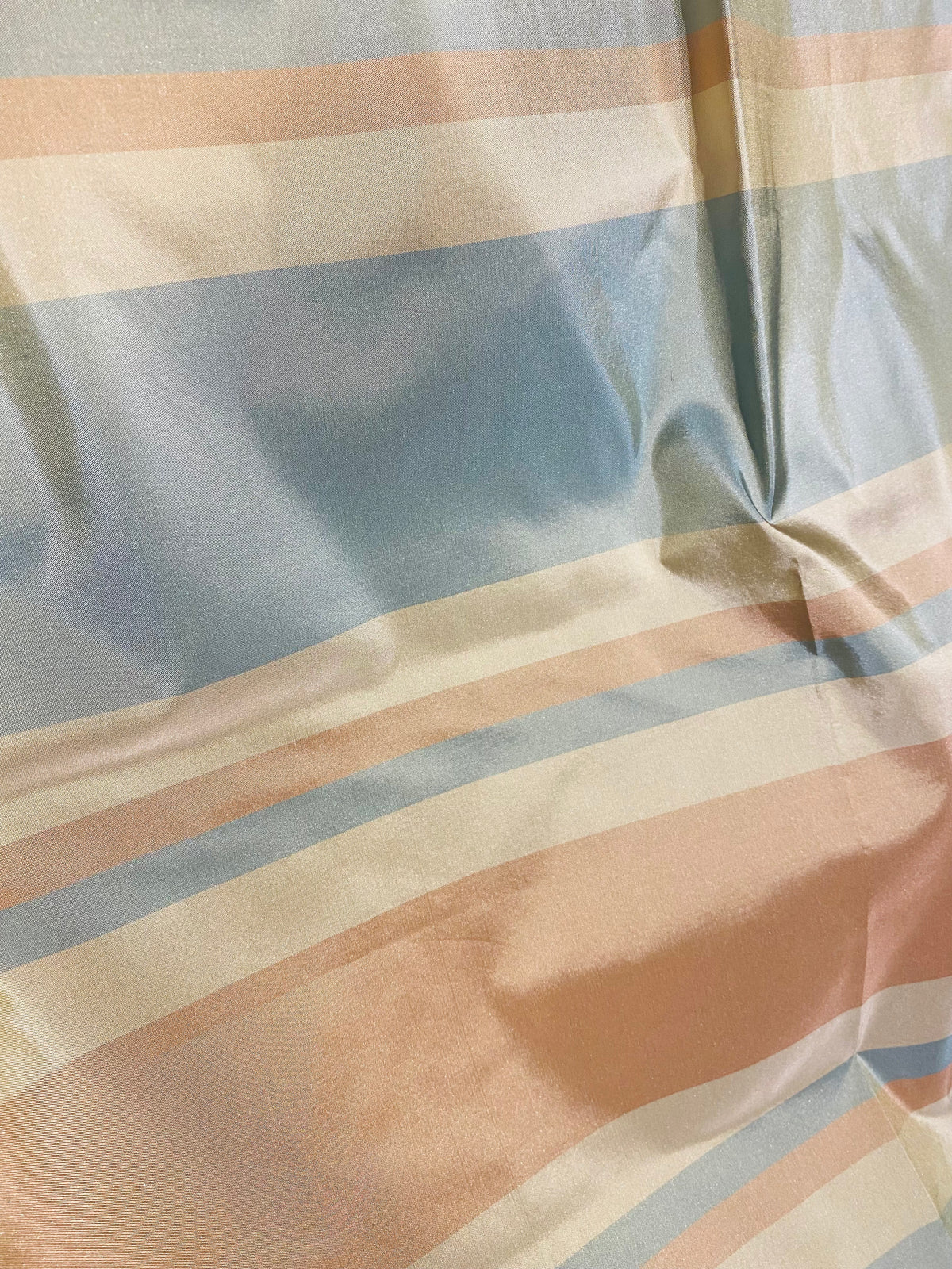 NEW Lady Gratis 100% Silk Taffeta Fabric Blue and Pink Stripes SB_1_16 - Fancy Styles Fabric Pierre Frey Lee Jofa Brunschwig & Fils