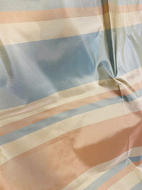 NEW Lady Gratis 100% Silk Taffeta Fabric Blue and Pink Stripes SB_1_16 - Fancy Styles Fabric Pierre Frey Lee Jofa Brunschwig & Fils