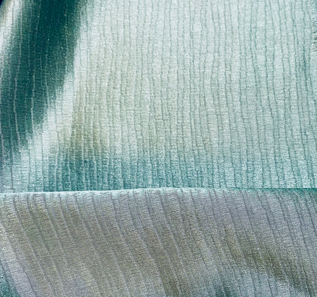 NEW Emperor Arthur (matching to Emperor Walter) Textured Satin Teal Upholstery and Decorating Fabric - Fancy Styles Fabric Pierre Frey Lee Jofa Brunschwig & Fils