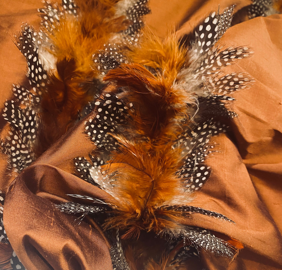 NEW! Queen Liza Novelty Couture 100% Silk Taffeta with Feather Stripes Fabric - Copper - Fancy Styles Fabric Pierre Frey Lee Jofa Brunschwig & Fils