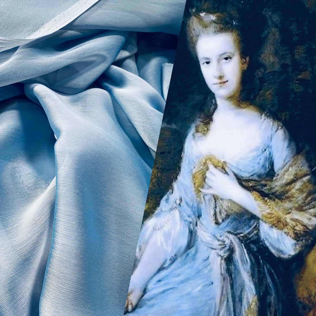 NEW! Duchess Deseray Silk & Poly Chiffon Sheer Fabric