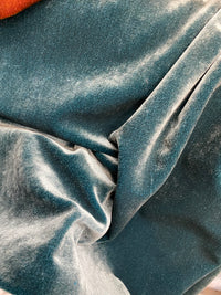 NEW! Prince Hudson- 100% Mohair Upholstery Velvet Fabric - Iridescent Teal - Fancy Styles Fabric Pierre Frey Lee Jofa Brunschwig & Fils