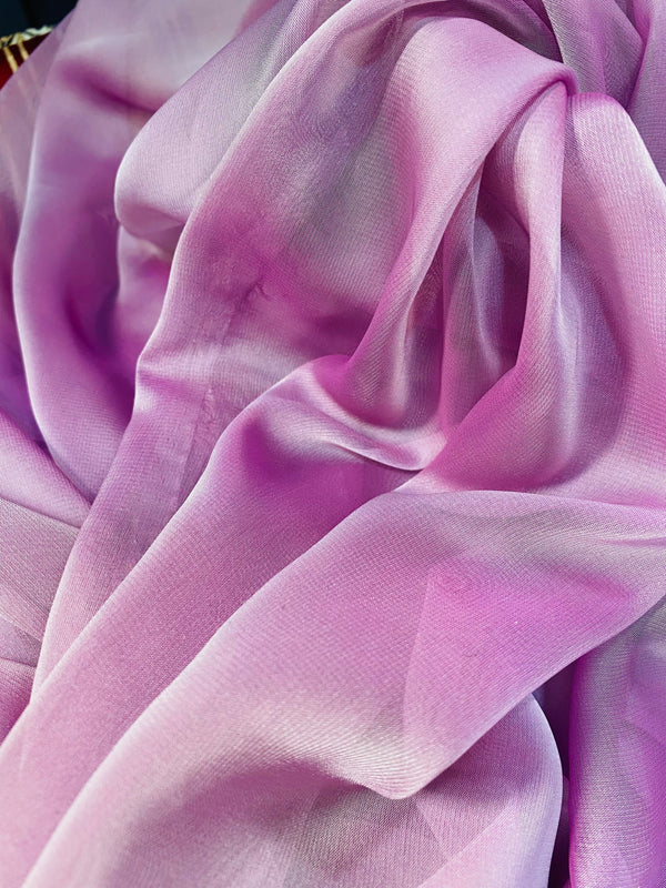 NEW! Duchess Deseray Silk & Poly Chiffon Sheer Fabric - Unicorn Mauve - Fancy Styles Fabric Pierre Frey Lee Jofa Brunschwig & Fils