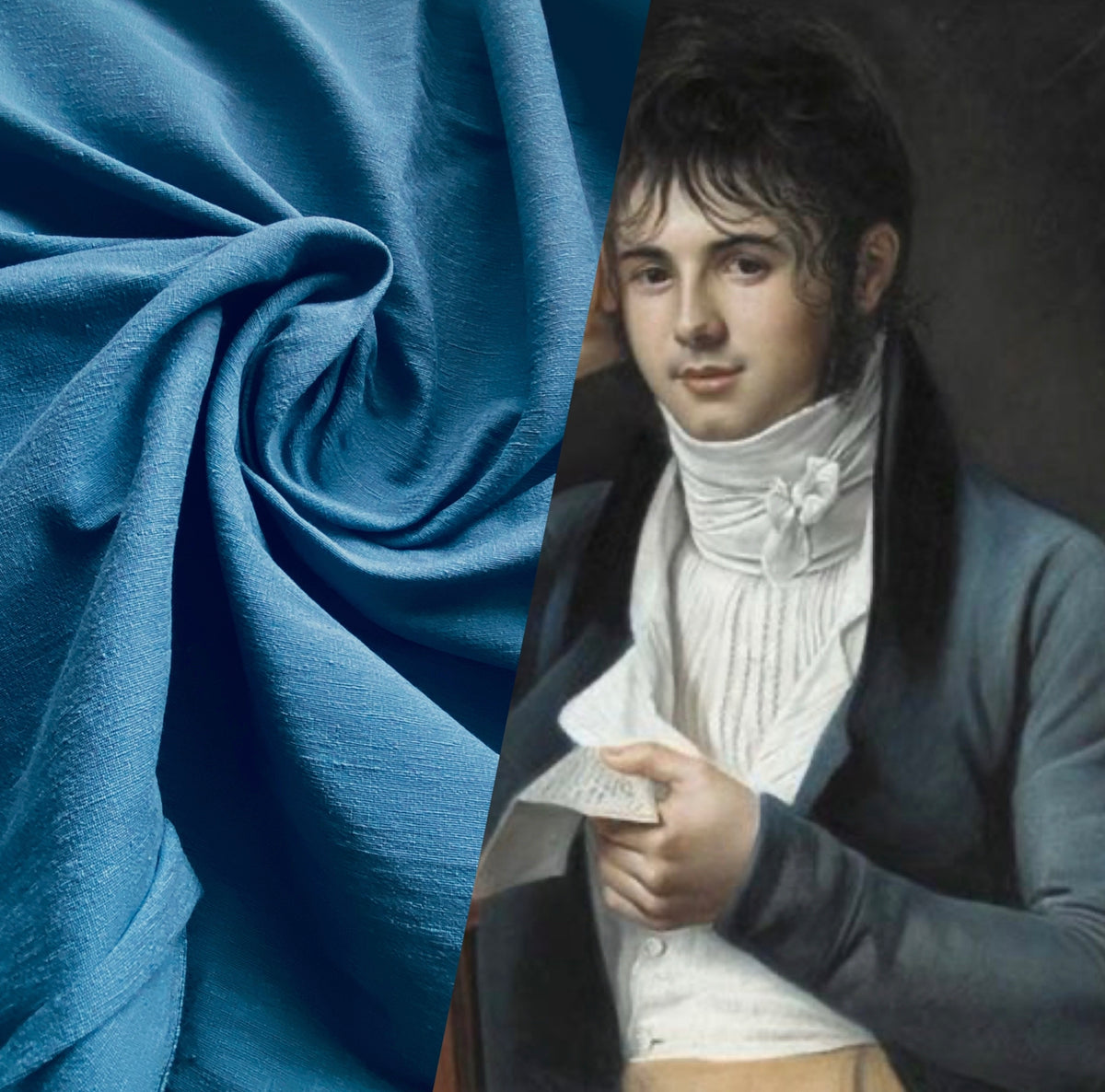 NEW Prince Jericho 100% Raw Silk Fabric - Solid Cornflower Blue - Fancy Styles Fabric Pierre Frey Lee Jofa Brunschwig & Fils