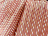 NEW! Back in stock! Lady Rebecca 100% Silk Taffeta Ribbon Stripe Fabric - Pink- SB_8_8 - Fancy Styles Fabric Pierre Frey Lee Jofa Brunschwig & Fils