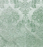 NEW King Julius Designer Brocade Satin Burnout Chenille Velvet Fabric - Mint