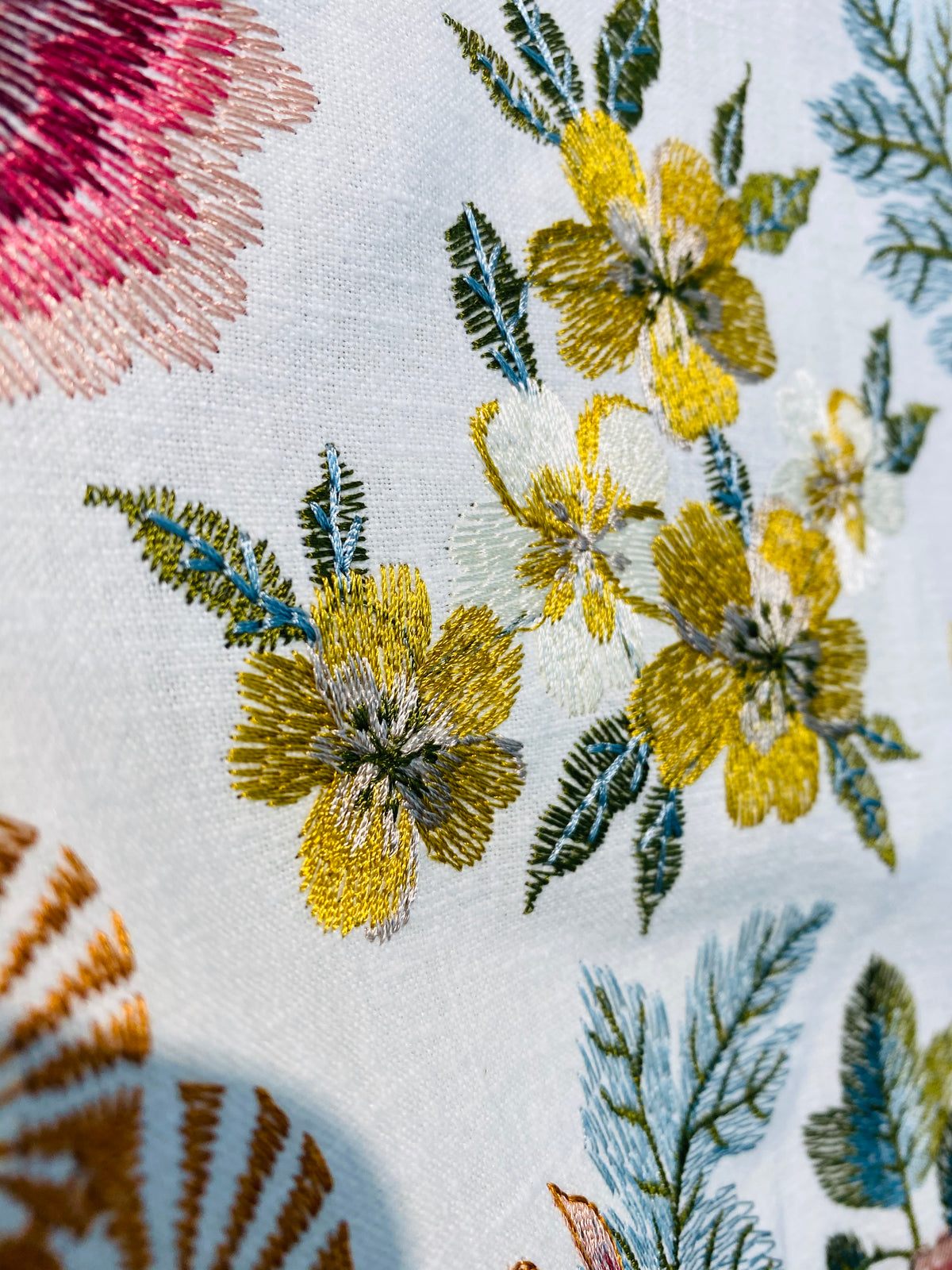 NEW! Lady Larissa Novelty Floral Embroidery Upholstery & Decorating Fabric - Fancy Styles Fabric Pierre Frey Lee Jofa Brunschwig & Fils