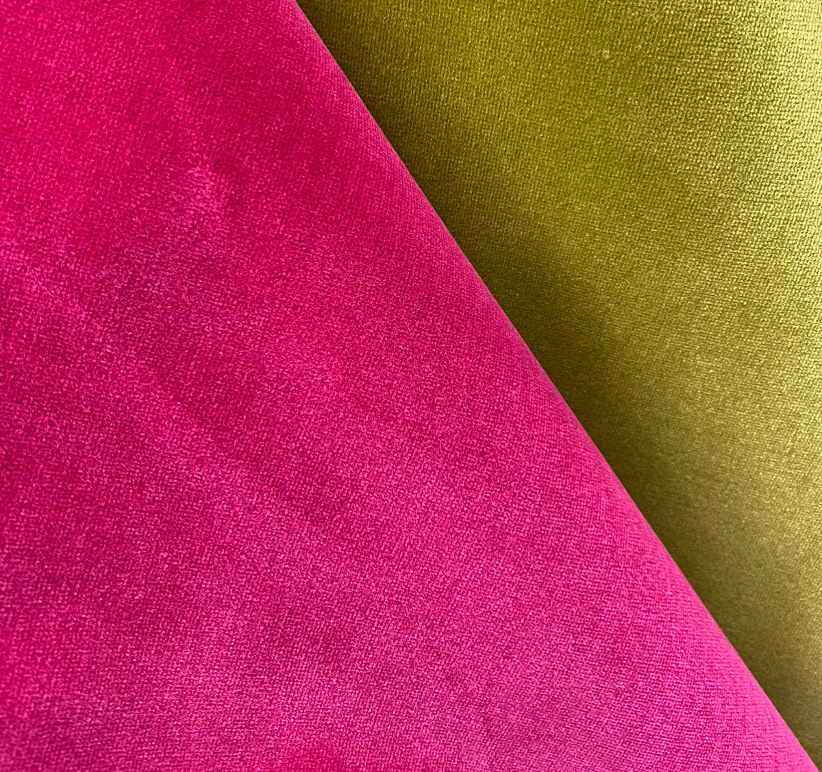 NEW! Prince Oliver - Designer 100% Cotton Made In Belgium Upholstery Velvet Fabric - Fuchsia - Fancy Styles Fabric Pierre Frey Lee Jofa Brunschwig & Fils