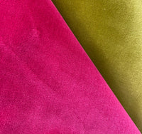NEW! Prince Oliver - Designer 100% Cotton Made In Belgium Upholstery Velvet Fabric - Fuchsia - Fancy Styles Fabric Pierre Frey Lee Jofa Brunschwig & Fils