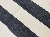 NEW Lady Jacqueline Faded Black Waterproof Decorating Fabric - 3” Black And White Stripes - Upholstery 55” Wide - Fancy Styles Fabric Pierre Frey Lee Jofa Brunschwig & Fils