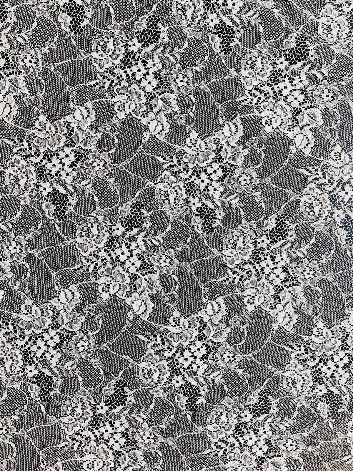 NEW! Duchess Dragonus French Scalloped Floral Lace Fabric By The Yard- Cream - Fancy Styles Fabric Pierre Frey Lee Jofa Brunschwig & Fils