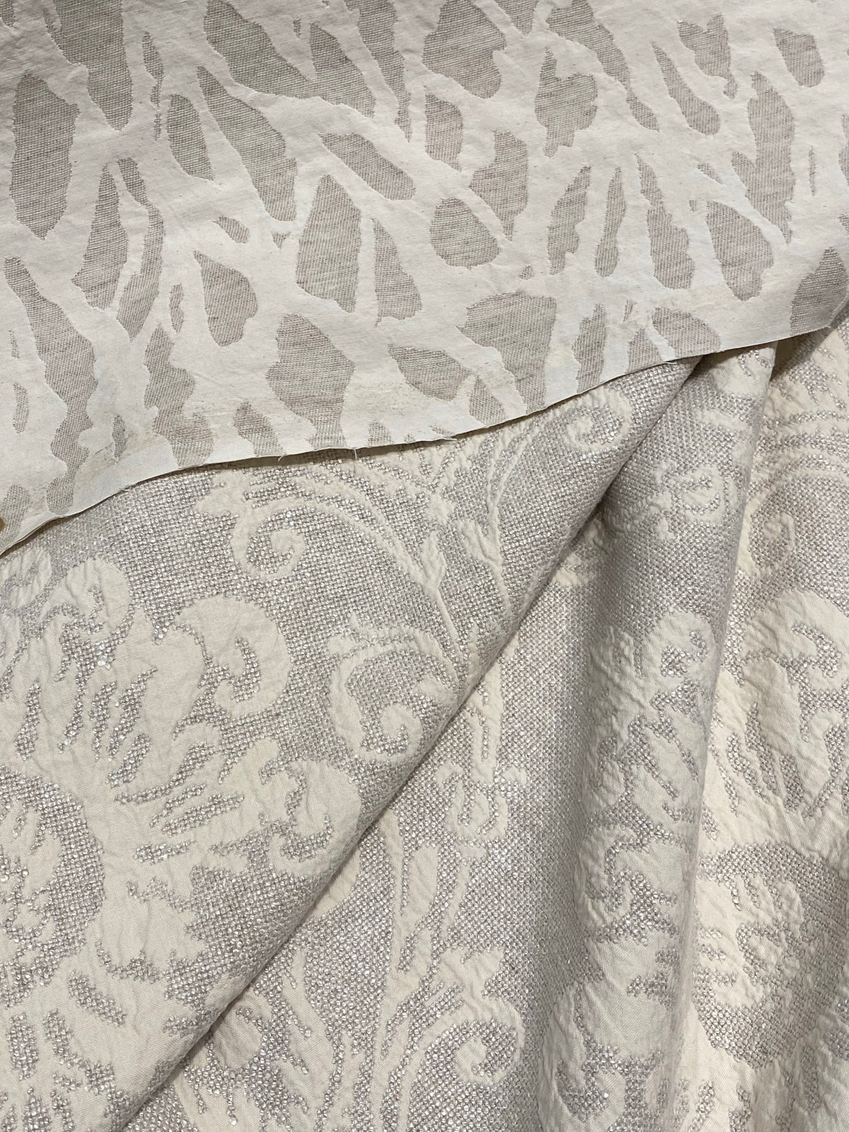 NEW! SALE! Duke Shane 100% Linen Woven Zebra Inspired Fabric- Stone - Fancy Styles Fabric Pierre Frey Lee Jofa Brunschwig & Fils