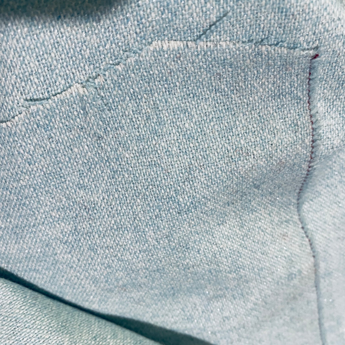 NEW Lady Burga Woven Wool Apparel Fabric Light Blue with Metallic Silver Specs - Fancy Styles Fabric Pierre Frey Lee Jofa Brunschwig & Fils