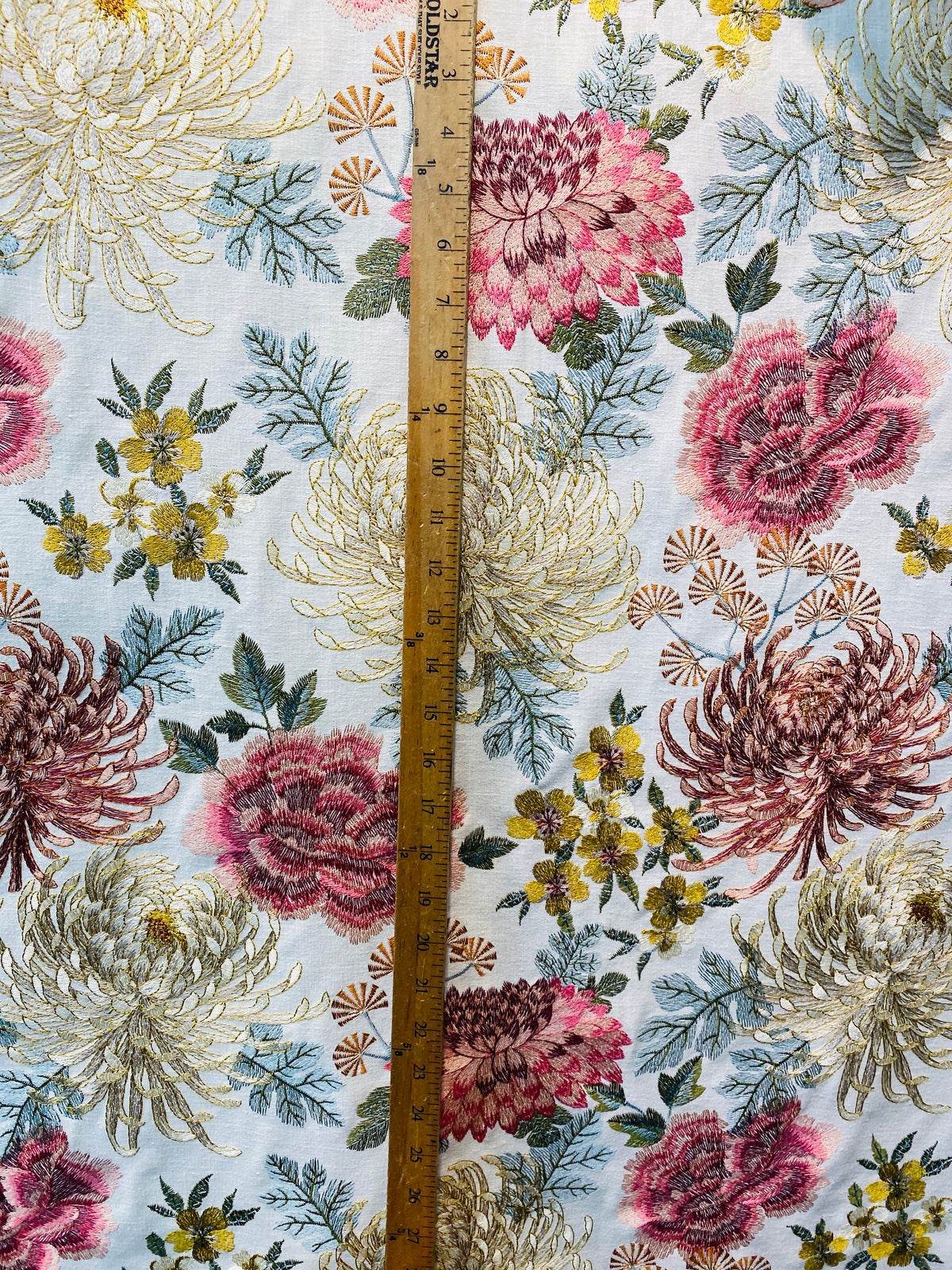 NEW! Lady Larissa Novelty Floral Embroidery Upholstery & Decorating Fabric - Fancy Styles Fabric Pierre Frey Lee Jofa Brunschwig & Fils