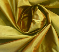 NEW Lady Lisa 100% Silk Taffeta Fabric Solid Yellow Orange Iridescence - Fancy Styles Fabric Pierre Frey Lee Jofa Brunschwig & Fils