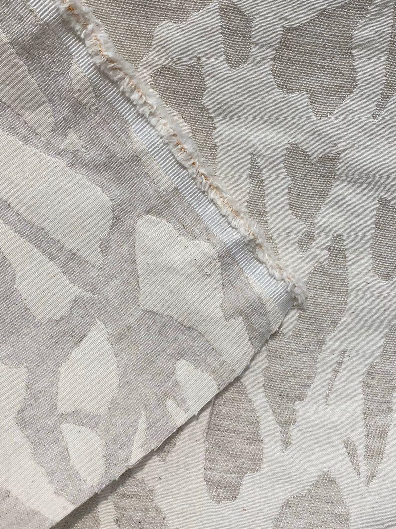 NEW! SALE! Duke Shane 100% Linen Woven Zebra Inspired Fabric- Stone