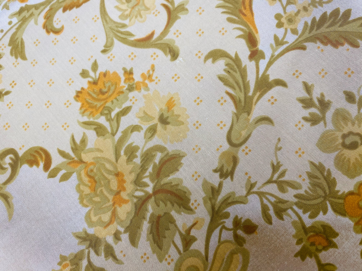 NEW! Duchess Eve 100% Silk Dupioni Printed Floral Motif Fabric - Fancy Styles Fabric Pierre Frey Lee Jofa Brunschwig & Fils