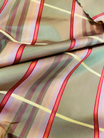 NEW! Lady Deborah 100% Silk Taffeta Plaid Tartan Ribbon Fabric- SB_1_19