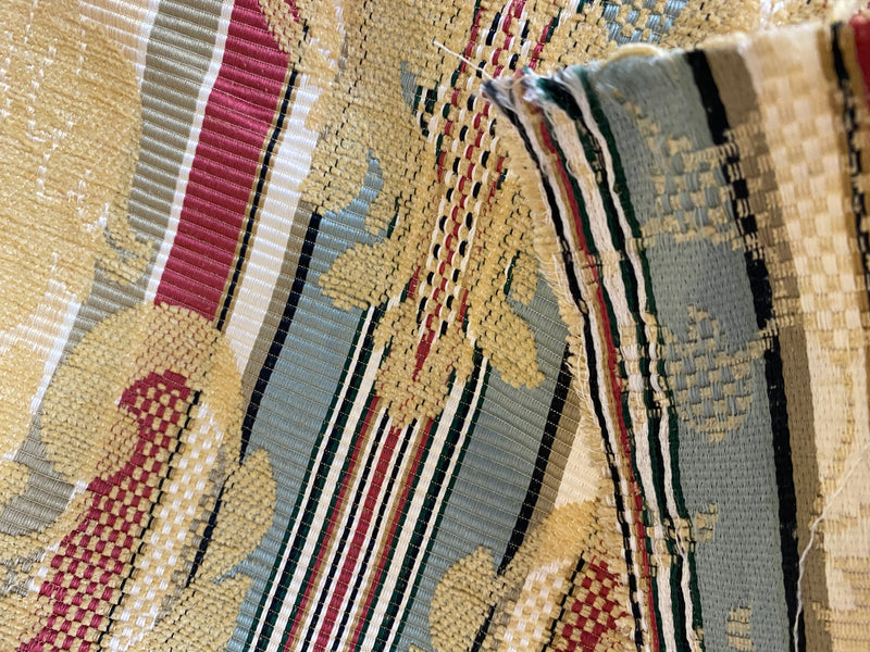 NEW! Sir Andrew Antique Inspired French Brocade Chenille Velvet Fabric- Multicolor - Fancy Styles Fabric Pierre Frey Lee Jofa Brunschwig & Fils