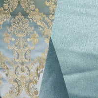 NEW! Prince Peter Upholstery and Drapery Satin Fabric- Antique Duck Egg Blue - Fancy Styles Fabric Pierre Frey Lee Jofa Brunschwig & Fils
