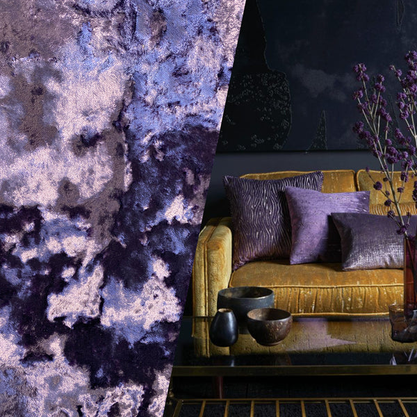 NEW! Sir Palisades Made In Belgium Crushed Velvet Upholstery Fabric - Jewel Purple - Fancy Styles Fabric Pierre Frey Lee Jofa Brunschwig & Fils