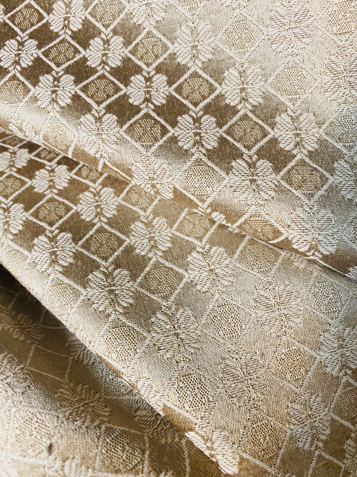 NEW! SALE! Sir Samuel Satin Diamond Decorating Fabric - Gold - Fancy Styles Fabric Pierre Frey Lee Jofa Brunschwig & Fils