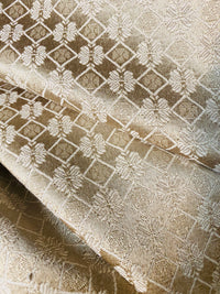 NEW! SALE! Sir Samuel Satin Diamond Decorating Fabric - Gold - Fancy Styles Fabric Pierre Frey Lee Jofa Brunschwig & Fils
