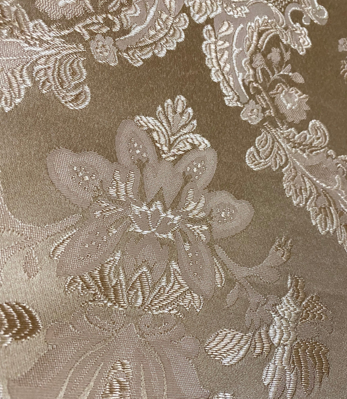 NEW Prince Lucas Designer Damask Satin Fabric- Gold - Upholstery Brocade - Fancy Styles Fabric Pierre Frey Lee Jofa Brunschwig & Fils