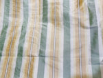 NEW Lady Sophie 100% Silk Dupioni French Pastel Stripes Fabric in Icy White, Melon, Apple Green