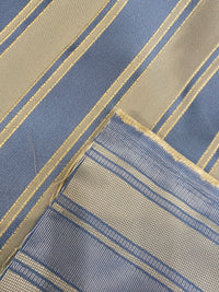 NEW Sir Barrington Satin Burnout Stripe Drapery Upholstery Fabric - Sky Blue - Fancy Styles Fabric Pierre Frey Lee Jofa Brunschwig & Fils