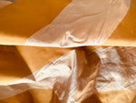 NEW Designer 100% Silk Dupioni Stripes Fabric -Orange Gold & Icy Pink- 55” Wide BTY
