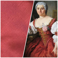 NEW Duchess Mable 100% Silk Dupioni - Solid Muted Red Fabric - Fancy Styles Fabric Pierre Frey Lee Jofa Brunschwig & Fils
