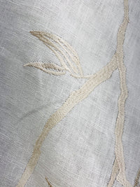 NEW! Miss Carolina Novelty Crewel Birds Floral Embroidery Linen Inspired Fabric - Fancy Styles Fabric Pierre Frey Lee Jofa Brunschwig & Fils