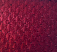NEW Princess Amy 100% Silk Designer Wine Red Quilted Fabric- SB_4_12 - Fancy Styles Fabric Pierre Frey Lee Jofa Brunschwig & Fils