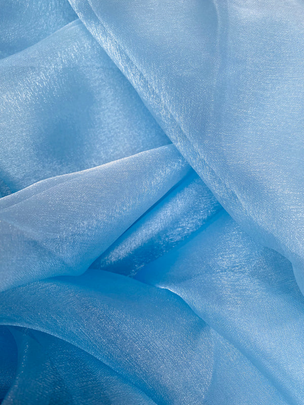 NEW Princess Cinderella Organza Light Blue Fabric - Fancy Styles Fabric Pierre Frey Lee Jofa Brunschwig & Fils