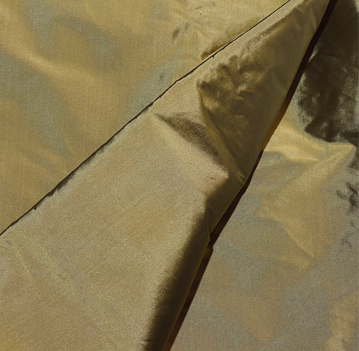 NEW Lady Frank Light Designer “Faux Silk” Taffeta Fabric Made in Italy Gold - Fancy Styles Fabric Pierre Frey Lee Jofa Brunschwig & Fils