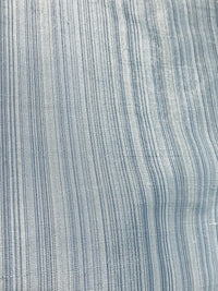 DEAL! Lady Bridgette Designer 100% Silk Dupioni Subtle Pastel Blue Stripes - Fancy Styles Fabric Pierre Frey Lee Jofa Brunschwig & Fils