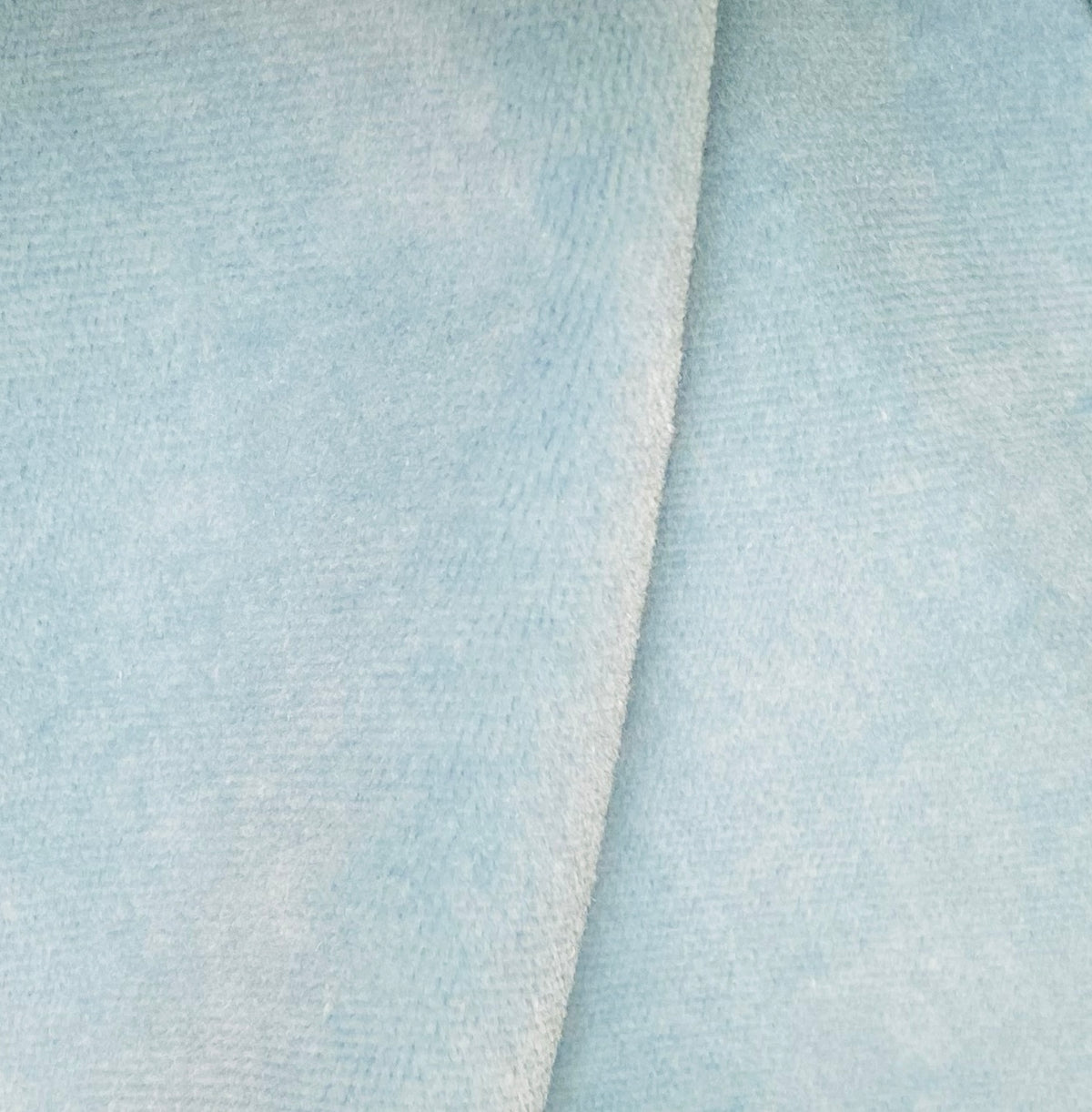 NEW! Princess Piama - Made in England- Soft Solid Cotton Blend Velvet Fabric in Sky Blue - Fancy Styles Fabric Pierre Frey Lee Jofa Brunschwig & Fils