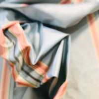NEW Princess Josephine Designer 100% Silk Taffeta Stripes Fabric - Blue 55” Wide - Fancy Styles Fabric Pierre Frey Lee Jofa Brunschwig & Fils