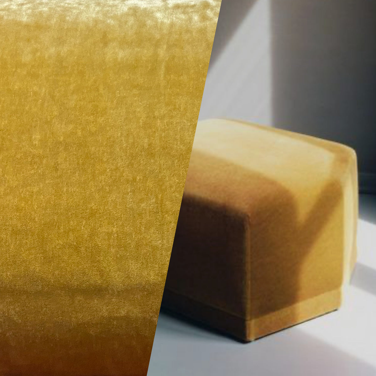 NEW! Prince Hudson - 100% Mohair Upholstery Velvet Fabric - Dusty Mustard Yellow - Fancy Styles Fabric Pierre Frey Lee Jofa Brunschwig & Fils