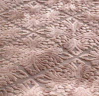 NEW! DEAL! Duchess Dorrington Damask Upholstery Chenille Velvet Fabric In Blush Pink - Fancy Styles Fabric Pierre Frey Lee Jofa Brunschwig & Fils