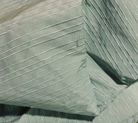 NEW Sir Ronan 100% Silk Fabric with Striped Embroidery Detail- Sage-Aqua Green - Fancy Styles Fabric Pierre Frey Lee Jofa Brunschwig & Fils