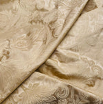 NEW Lord Mathias 100% Silk Taffeta Jacquard Floral Fabric - Gold