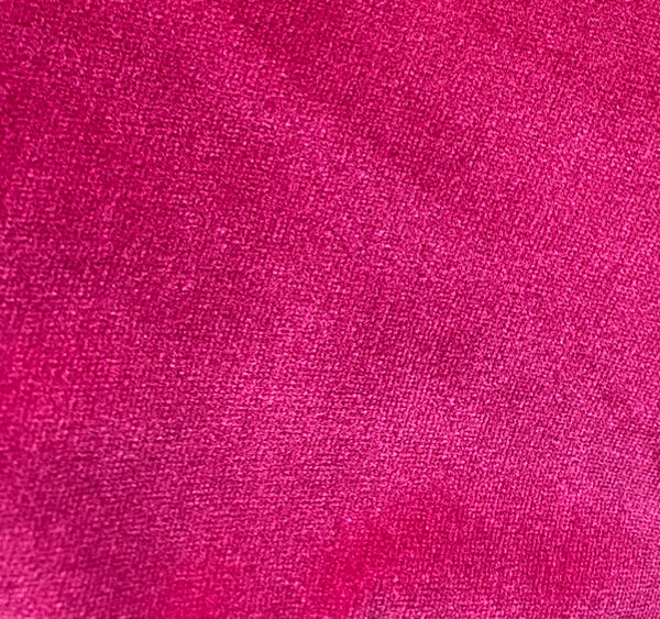 NEW! Prince Oliver - Designer 100% Cotton Made In Belgium Upholstery Velvet Fabric - Fuchsia - Fancy Styles Fabric Pierre Frey Lee Jofa Brunschwig & Fils